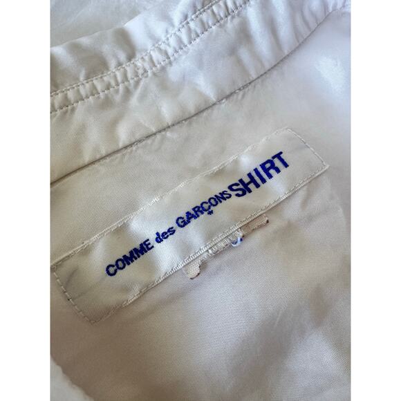 Comme des Garcons CDG Shirt White Silk Shirt - Picture 4 of 6